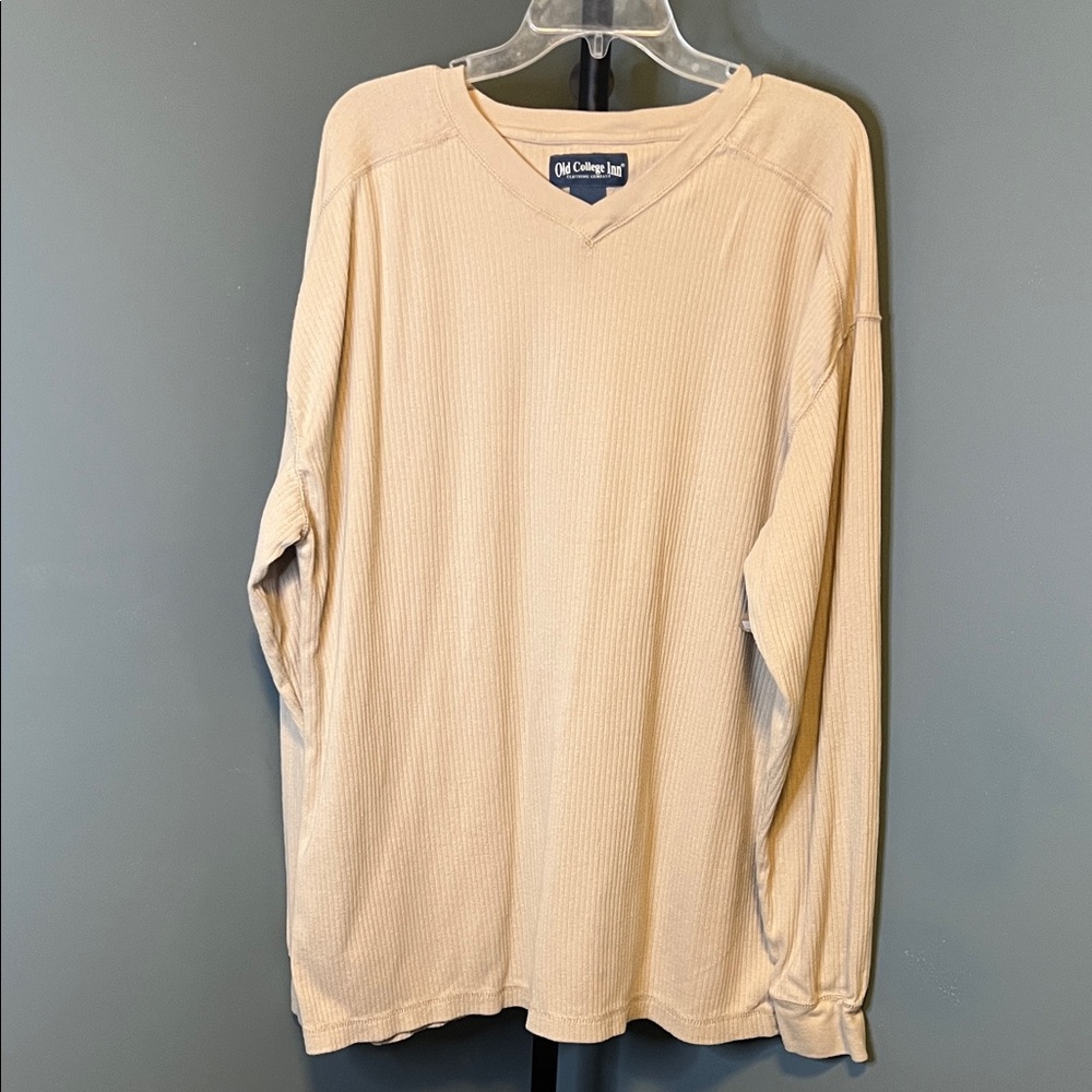 Old College Inn Men's Beige Long Sleeve Shirt
